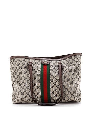 Gucci Ophidia Shopping Tote GG Coated Canvas Medium (view 1)