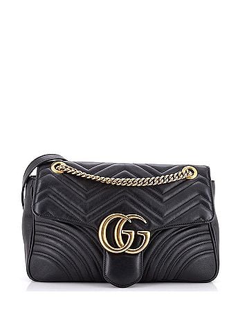 Gucci GG Marmont Flap Bag Matelasse Leather Medium (view 1)