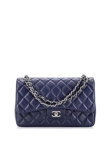 Chanel Classic Double Flap Bag Quilted Caviar Jumbo (view 1)