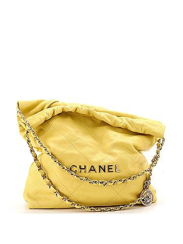 Chanel 22 Chain Hobo Quilted Caviar Small (view 1)