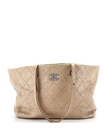 Chanel On The Road Tote Quilted Leather Large (view 1)