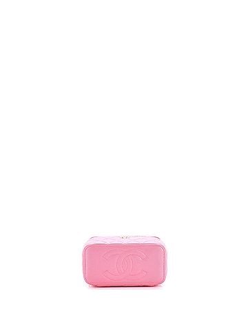 Chanel Classic Top Handle Vanity Case with Chain Quilted Lambskin Small (view 2)