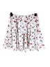 Lulus 100% Polyester 100% Polyester Floral White Pink Casual Skirt Size L - photo 2