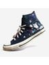 Converse 100% Canvas Graphic Black Blue Sneakers Size 10 1/2 - photo 4
