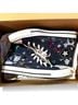 Converse 100% Canvas Graphic Black Blue Sneakers Size 10 1/2 - photo 5