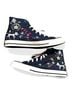 Converse 100% Canvas Graphic Black Blue Sneakers Size 10 1/2 - photo 8