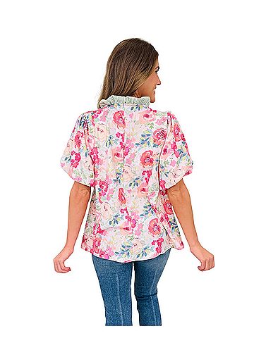 Haptics Short Sleeve Blouse (view 2)