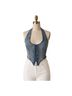 Miaou 100% Cotton Blue Sleeveless Top Size XXS - photo 1