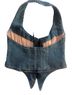 Miaou 100% Cotton Blue Sleeveless Top Size XXS - photo 2