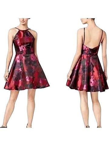 Xscape Fit Flare Mini Dress Cocktail Dress (view 1)