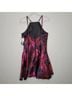 Xscape Floral Black Red Pink Cocktail Dress Size 12 - photo 3