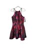 Xscape Floral Black Red Pink Cocktail Dress Size 12 - photo 2