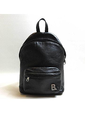 Balenciaga Balenciaga bag B logo backpack black rucksack leather 580026 BALENCIAGA (view 1)