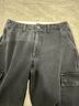 Denim Forum Gray Black Cargo Pants Size 28 - photo 5
