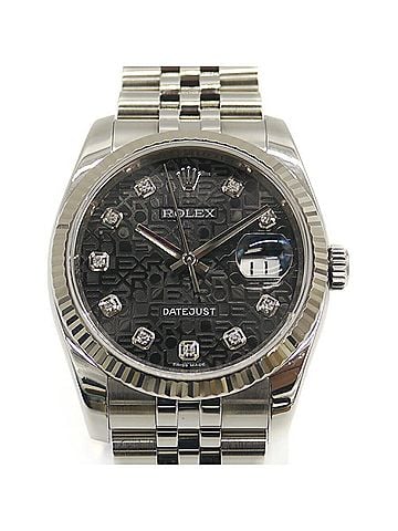 Rolex ROLEX Rolex Datejust 10P Diamond 116234G SS/WG Automatic Jubilee Bracelet Computer Dial (view 1)