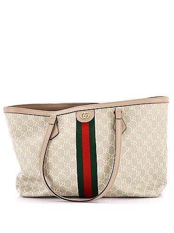 Gucci Ophidia Shopping Tote GG Coated Canvas Medium (view 1)