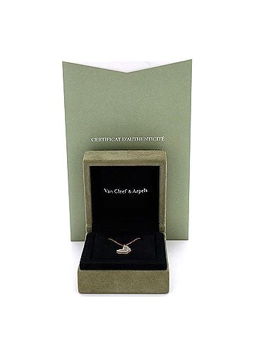Van Cleef & Arpels Sweet Alhambra Butterfly Pendant Necklace 18K Yellow Gold and Mother of Pearl (view 2)