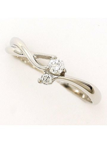 Unbranded PT900 Platinum Ring, 1 Diamond (0.10ct), Total Weight 2.3g, Like New Condition. (view 1)