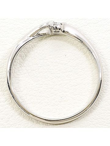 Unbranded PT900 Platinum Ring, 1 Diamond (0.10ct), Total Weight 2.3g, Like New Condition. (view 2)