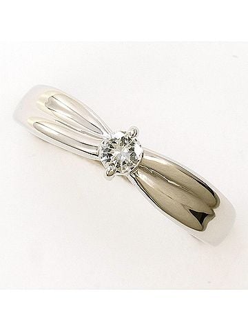 Unbranded PT900 Platinum Ring with 0.10ct Diamond, Total Weight 4.2g, Like New Condition. (view 1)