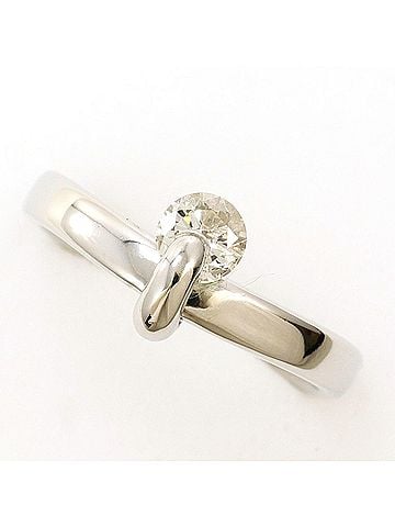 Unbranded PT900 Platinum Ring, 1 Diamond, 0.346ct, SI2 Clarity, Certified, Total Weight 5.1g, Like New Condition. (view 1)