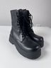 UNIF 100% Leather 100% Polyester Black Boots Size 10 - photo 3