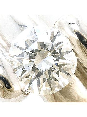 Unbranded PT900 Platinum Ring with 1 Diamond (no carat marking), 0.4ct, SI2 clarity, Certificate of Authenticity, Total Weight 10.6g, Like New Condition. (view 2)