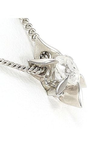 Unbranded PT850 Platinum Necklace with 0.28ct Diamond, Total Weight 3.2g, 41cm, Like New Condition. (view 2)