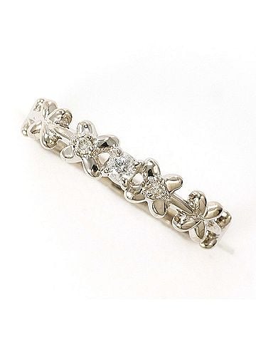 Unbranded K10 10K WG White Gold Ring with Diamond (no carat marking), Total Weight 0.8g, Like New Condition. (view 1)