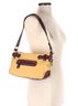 Etienne Aigner 73% Cotton 27% Nylon 100% Polyester Yellow Brown Shoulder Bag One size - photo 1