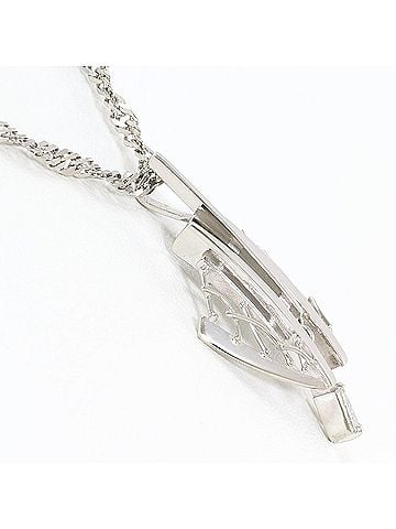 Unbranded Pm900 Platinum PT850 Necklace with 0.10 ct Diamond, Certificate of Authenticity Included, Total Weight 8.9g, 40cm, Like New Condition (view 2)