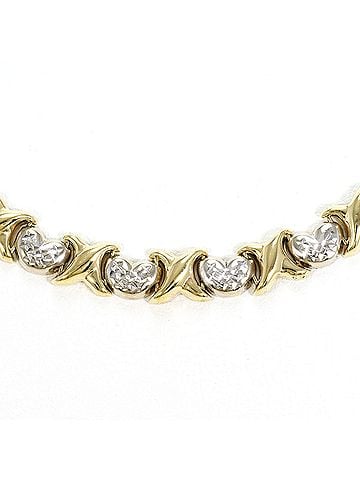 Unbranded K10 10K YG Yellow Gold Necklace, Total Weight 10.1g, 43cm, Like New Condition. (view 1)