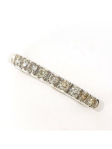Unbranded K14 14K WG White Gold Ring, 1 Diamond, 0.20ct, Total Weight 1.3g, Like New Condition. (view 1)