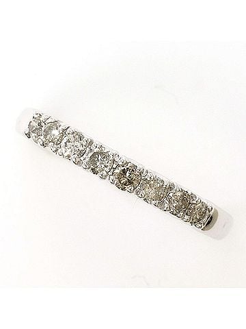 Unbranded K10 10K WG White Gold Ring with 0.30ct Diamond, Total Weight 1.1g, Like New Condition. (view 1)