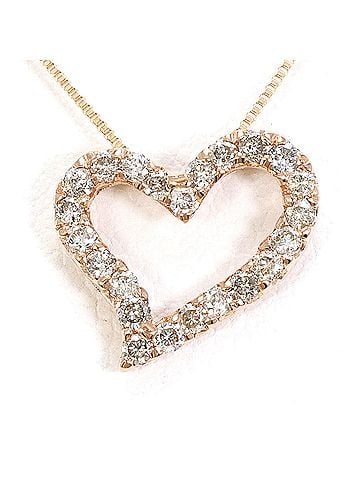 Unbranded K10 10K PG Pink Gold Necklace with 0.20ct Diamond, Total Weight 0.9g, 40cm, Like New Condition (view 1)