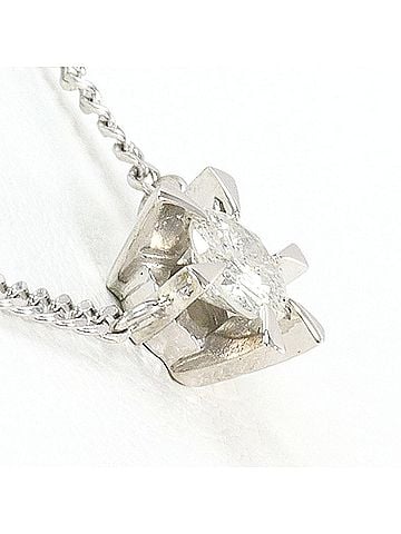 Unbranded PT850 Platinum Necklace with 0.20ct Diamond, Total Weight 2.5g, 40cm, Like New Condition. (view 2)