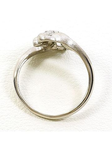 Unbranded K14 14K WG White Gold Ring with 0.04ct Diamond, Total Weight 2.9g, Like New Condition. (view 2)