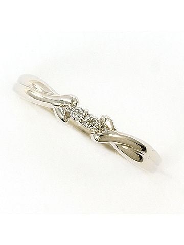 Unbranded PT900 Platinum Ring with 0.03 ct Diamond, Total Weight 1.7g, Like New Condition. (view 1)