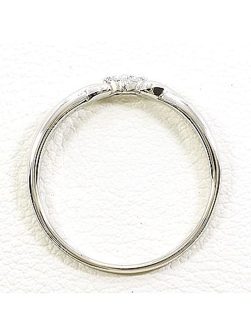 Unbranded PT900 Platinum Ring with 0.03 ct Diamond, Total Weight 1.7g, Like New Condition. (view 2)