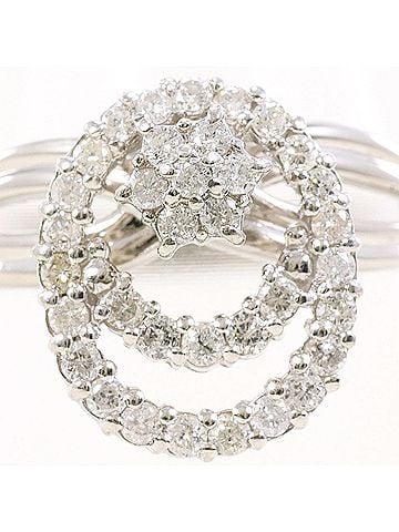 Unbranded PT900 Platinum Ring, 1 Diamond (0.50ct), with Certificate of Authenticity, Total Weight 5.1g, Like New Condition. (view 2)