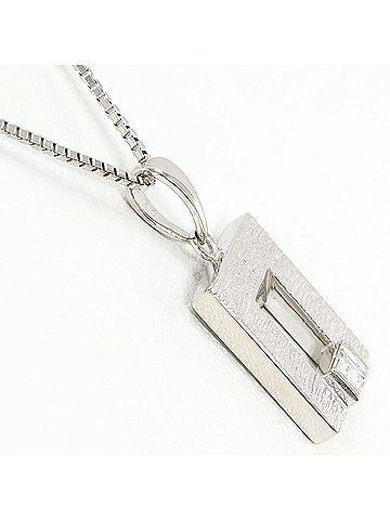 Unbranded Pm900 Platinum PT850 Necklace with 0.15ct Diamond, Certificate of Authenticity Included, Total Weight 7.3g, 45cm, Like New Condition (view 2)