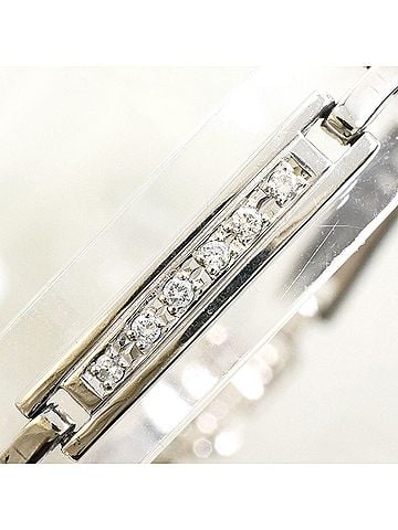 Unbranded PT850 Platinum Bracelet with 0.50ct Diamonds, Certificate of Authenticity, Total Weight 21.4g, 18.5cm, Like New Condition. (view 2)