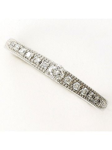 Unbranded PT900 Platinum Ring with 0.121ct Diamond, Total Weight 2.5g, Like New Condition. (view 1)