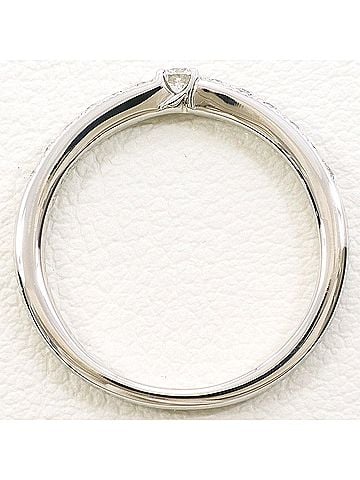 Unbranded PT900 Platinum Ring with 0.121ct Diamond, Total Weight 2.5g, Like New Condition. (view 2)