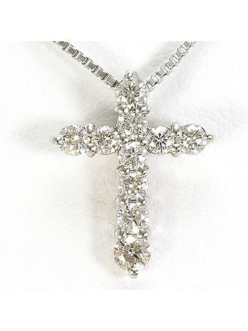 Unbranded PT900 Platinum / PT850 Necklace with 0.3ct Diamond, Total Weight 3.3g, 45cm, Like New Condition. (view 1)