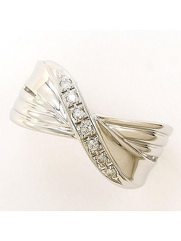 Unbranded PT900 Platinum Ring, 1 Diamond (0.07ct), with Certificate of Authenticity, Total Weight 5.2g, Like New Condition. (view 1)