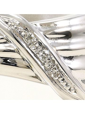 Unbranded PT900 Platinum Ring with 0.02ct Diamond, Certificate of Authenticity Included, Total Weight 6.4g, Like New Condition. (view 2)