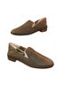Lucky Brand 100% Leather Gray Brown Flats Size 6 - photo 1