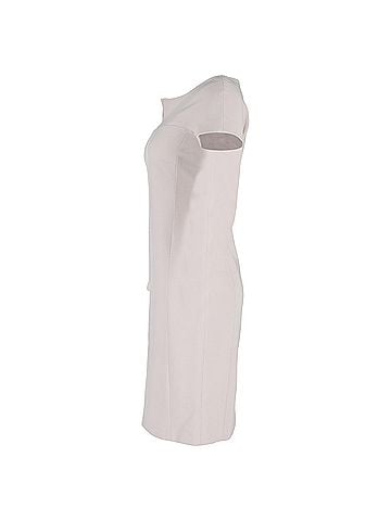 Max Mara  Max Mara Knee-Length Short Sleeve Bodycon Dress in Light Pink Wool (view 2)