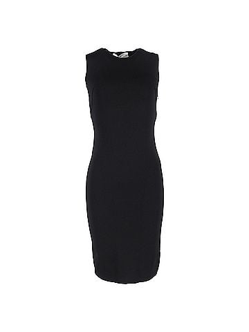 Givenchy  Givenchy Back Lace Detail Midi Fitted Dress in Black Viscose (view 1)